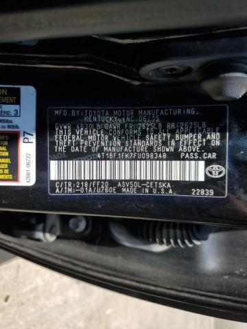 4T1BF1FK7FU098348 - 2015 TOYOTA CAMRY LE BLACK photo 13