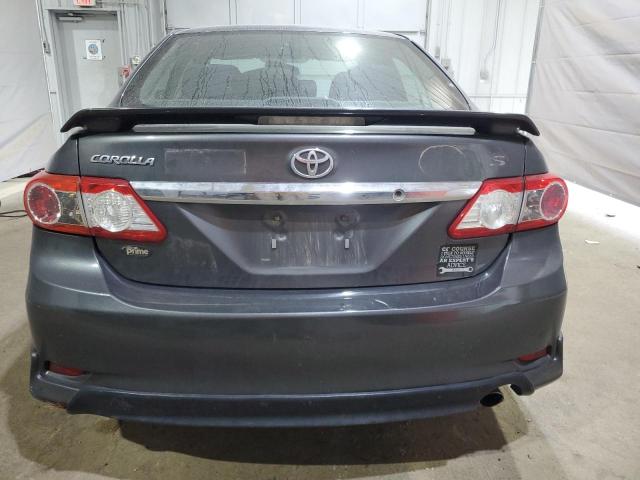 2T1BU4EE5BC663453 - 2011 TOYOTA COROLLA BASE رمادي صورة 6