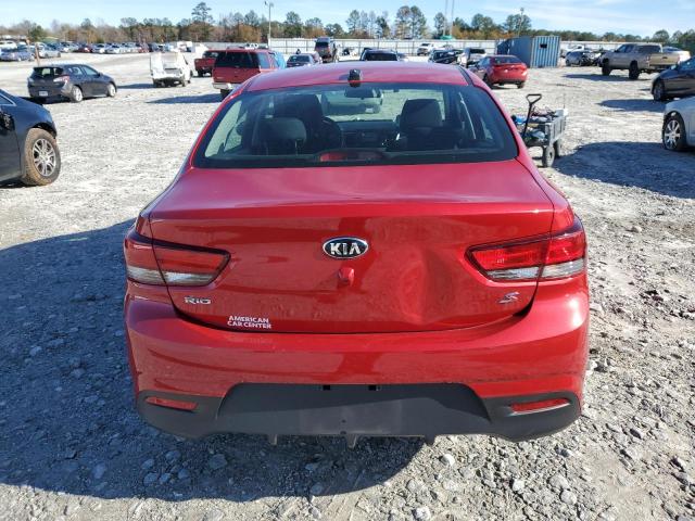 3KPA24AB7JE125317 - 2018 KIA RIO LX RED photo 6