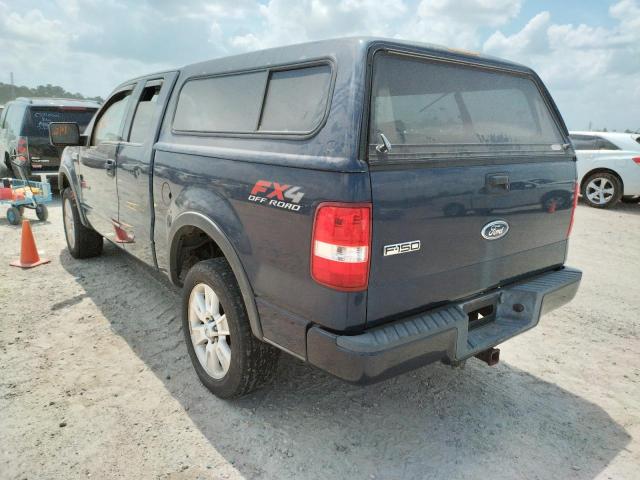 1FTPX14544KB57689 - 2004 FORD F150 BLUE photo 3