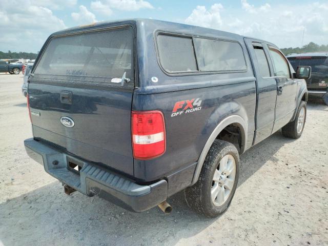 1FTPX14544KB57689 - 2004 FORD F150 BLUE photo 4