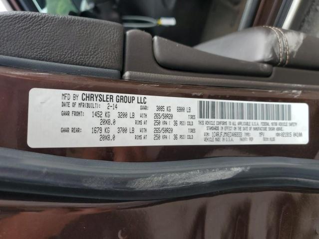 1C4RJFJMXEC406933 - 2014 JEEP GRAND CHER SUMMIT Bordo foto 13