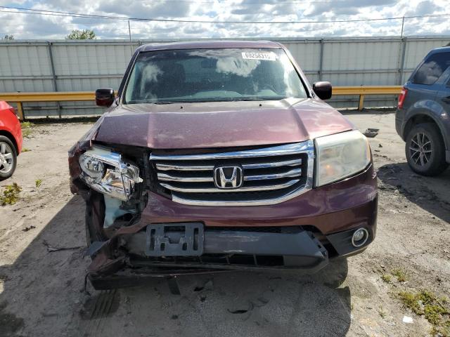 5FNYF4H63CB027720 - 2012 HONDA PILOT EXL BURGUNDY photo 5