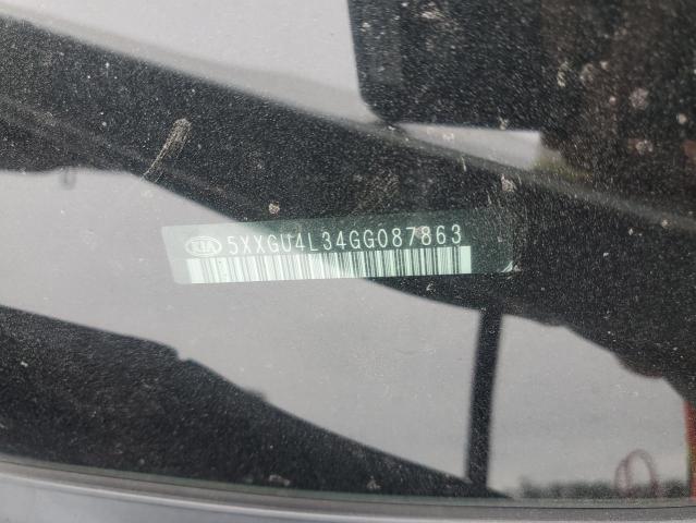 5XXGU4L34GG087863 - 2016 KIA OPTIMA EX Weiß Foto 12