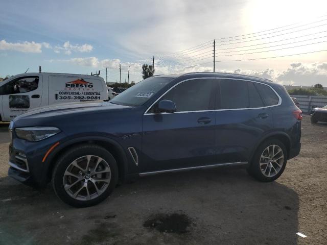 5UXCR6C5XKLL36638 - 2019 BMW X5 XDRIVE40I BLUE photo 1
