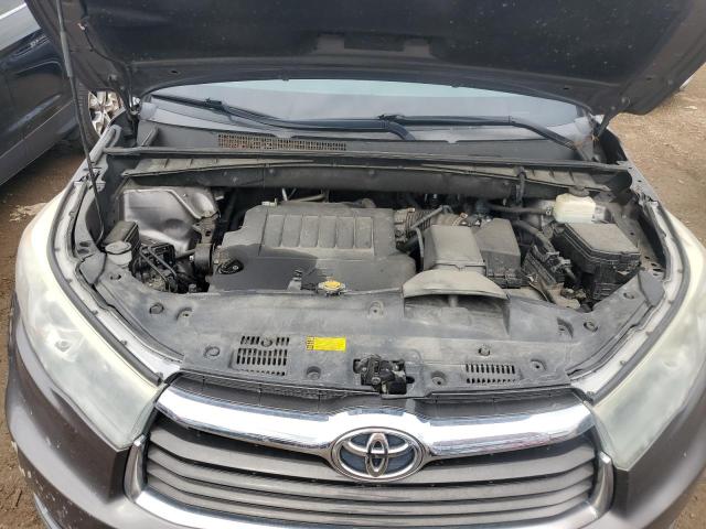 5TDJKRFH3FS112331 - 2015 TOYOTA HIGHLANDER XLE ნაცრისფერი ფოტო 11