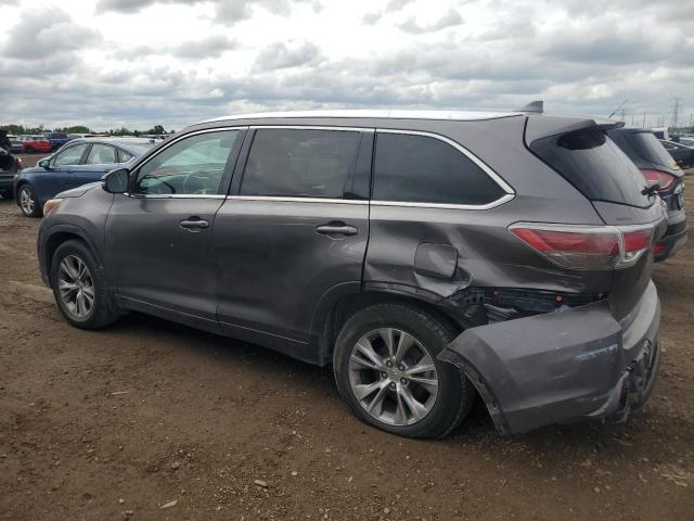 5TDJKRFH3FS112331 - 2015 TOYOTA HIGHLANDER XLE ნაცრისფერი ფოტო 2
