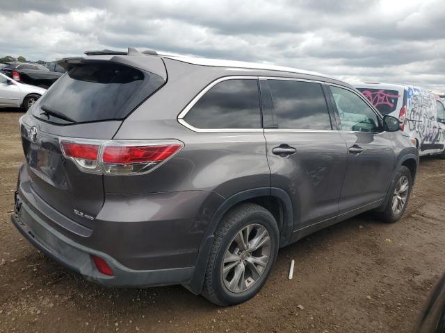 5TDJKRFH3FS112331 - 2015 TOYOTA HIGHLANDER XLE ნაცრისფერი ფოტო 3