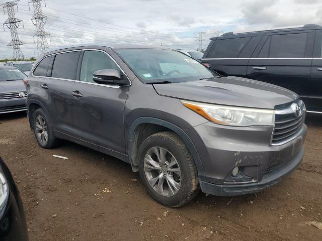 5TDJKRFH3FS112331 - 2015 TOYOTA HIGHLANDER XLE ნაცრისფერი ფოტო 4