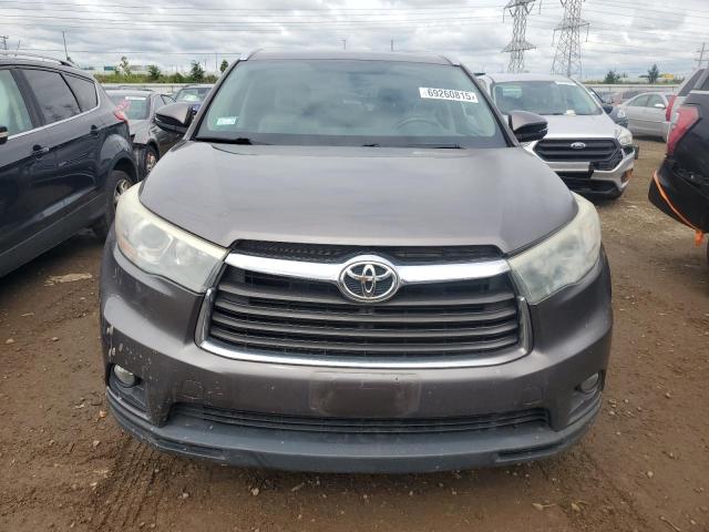 5TDJKRFH3FS112331 - 2015 TOYOTA HIGHLANDER XLE ნაცრისფერი ფოტო 5
