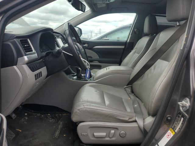 5TDJKRFH3FS112331 - 2015 TOYOTA HIGHLANDER XLE ნაცრისფერი ფოტო 7