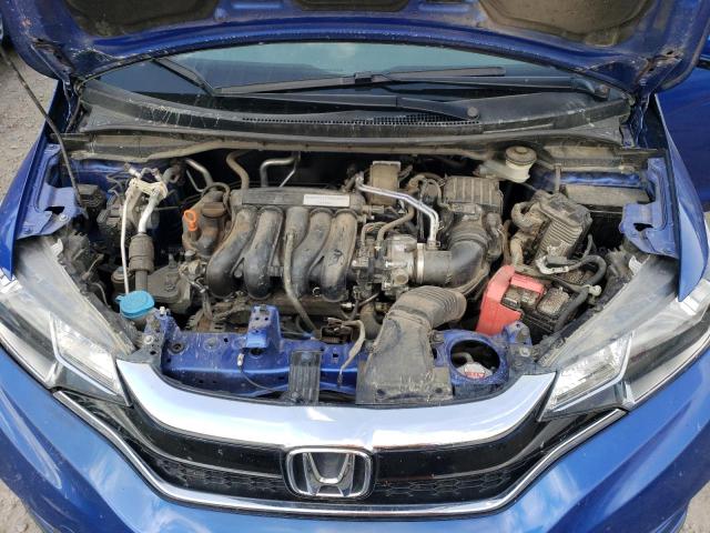 3HGGK5H67KM733131 - 2019 HONDA FIT SPORT BLUE photo 11