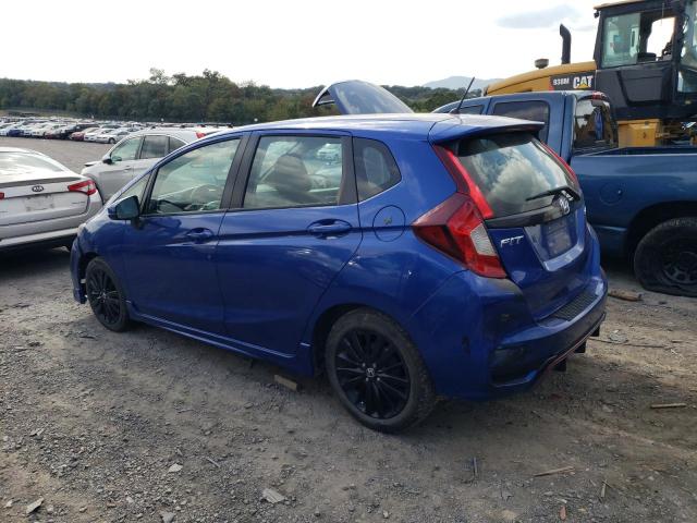 3HGGK5H67KM733131 - 2019 HONDA FIT SPORT BLUE photo 2