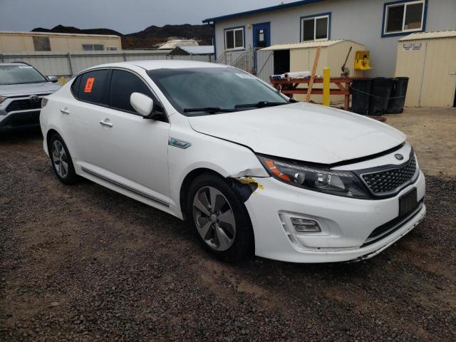 KNAGN4AD1E5067500 - 2014 KIA OPTIMA HYBRID WHITE photo 4