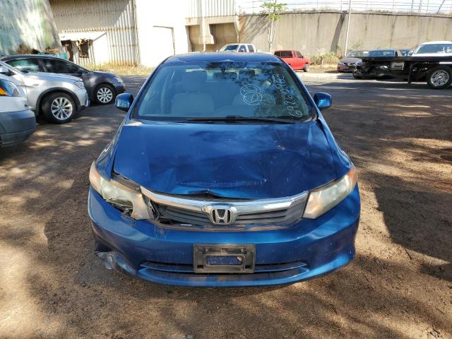 2HGFB2F55CH506122 - 2012 HONDA CIVIC LX BLUE photo 5