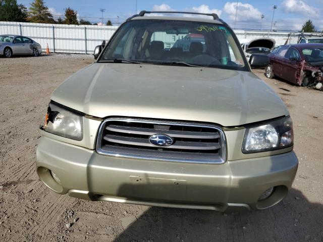 JF1SG65603H737926 - 2003 SUBARU FORESTER 2.5XS Կանաչ լուսանկար 5