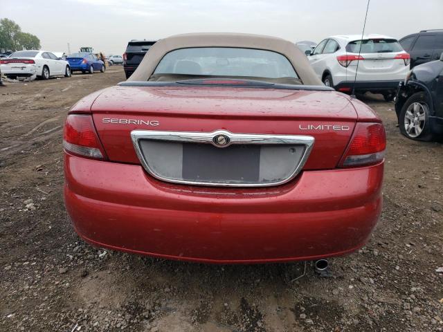 1C3EL65R74N360421 - 2004 CHRYSLER SEBRING LIMITED RED photo 6