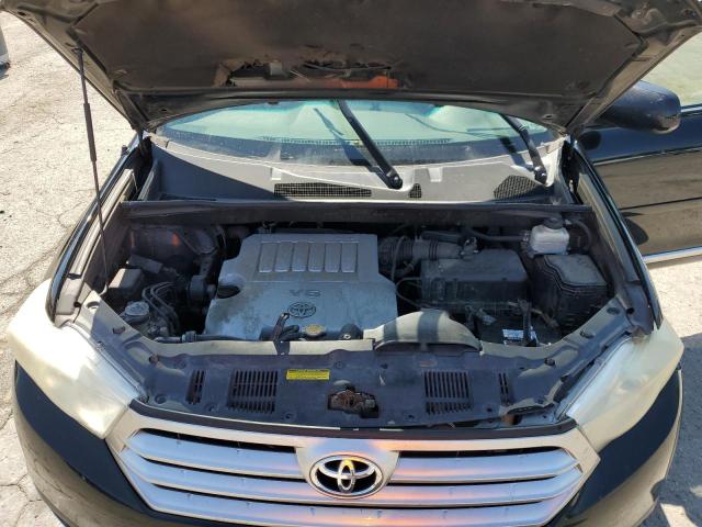 5TDZK3EH4BS027574 - 2011 TOYOTA HIGHLANDER BASE Schwarz Foto 12