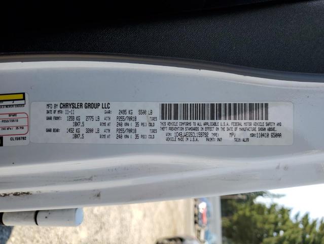 1C4BJWEG5CL159792 - 2012 JEEP WRANGLER U SAHARA WHITE photo 14