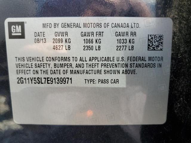 2G11Y5SL7E9139971 - 2014 CHEVROLET IMPALA LS BLUE photo 13