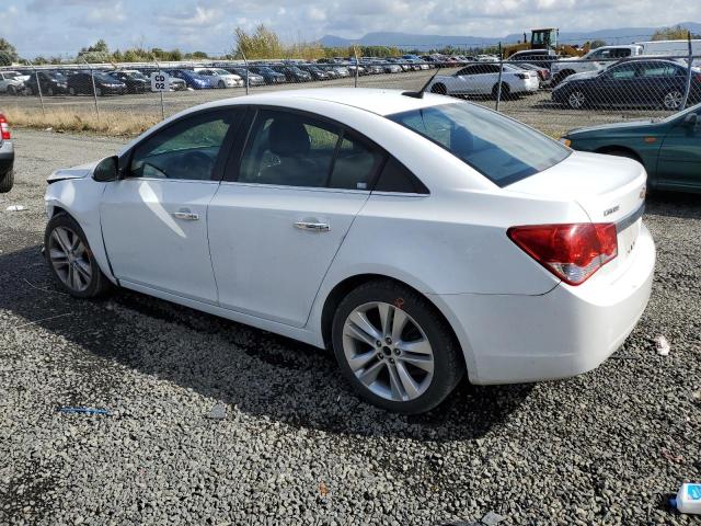 1G1PG5SB3D7106227 - 2013 CHEVROLET CRUZE LTZ WHITE photo 2