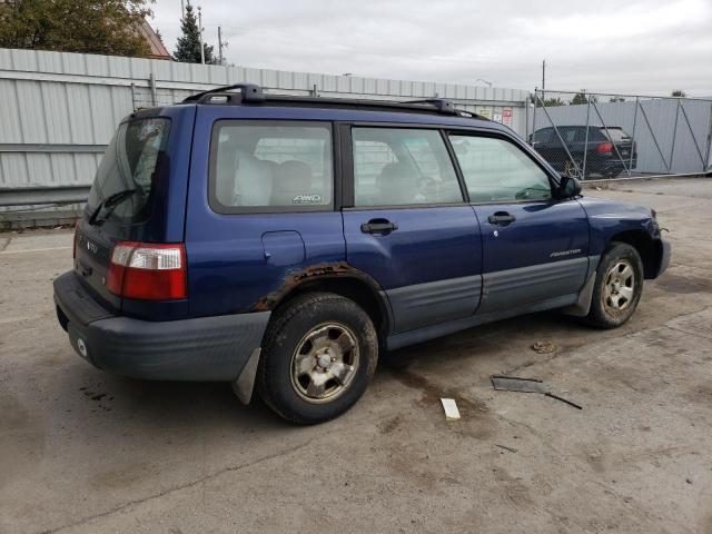 JF1SF63561G740510 - 2001 SUBARU FORESTER L BLUE photo 3