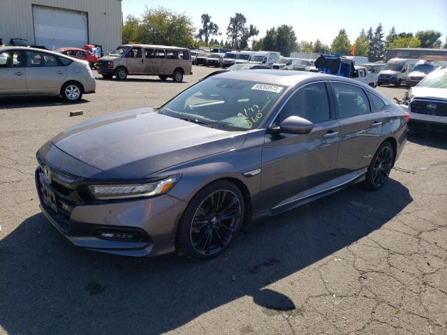 1HGCV2F95JA024808 - 2018 HONDA ACCORD TOURING CHARCOAL photo 1