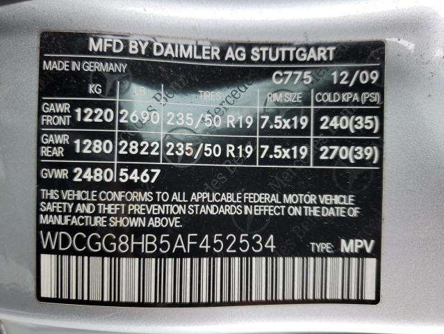 WDCGG8HB5AF452534 - 2010 MERCEDES-BENZ GLK 350 4MATIC SILVER photo 12