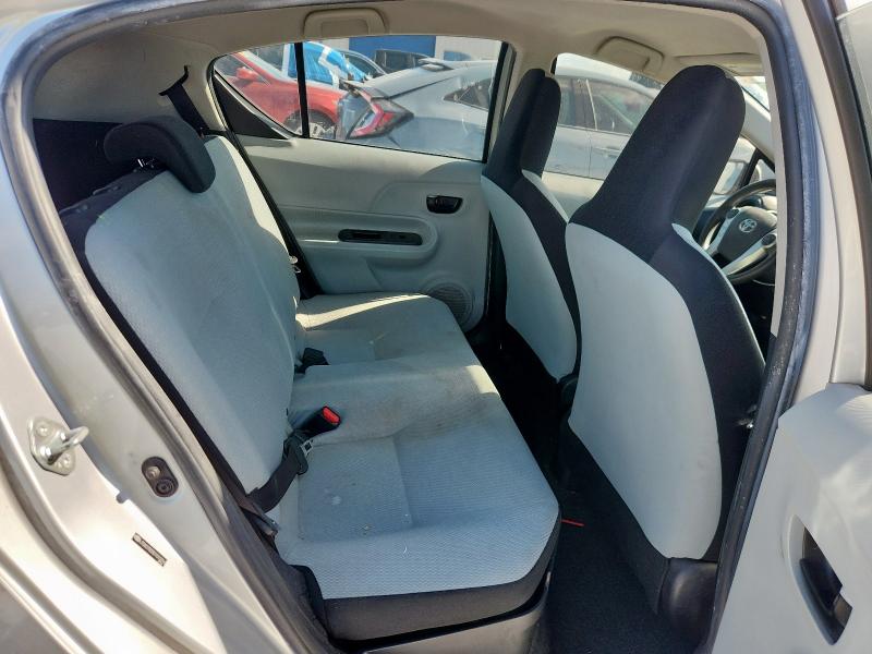 JTDKDTB33C1010316 - 2012 TOYOTA PRIUS C ვერცხლისფერი ფოტო 10