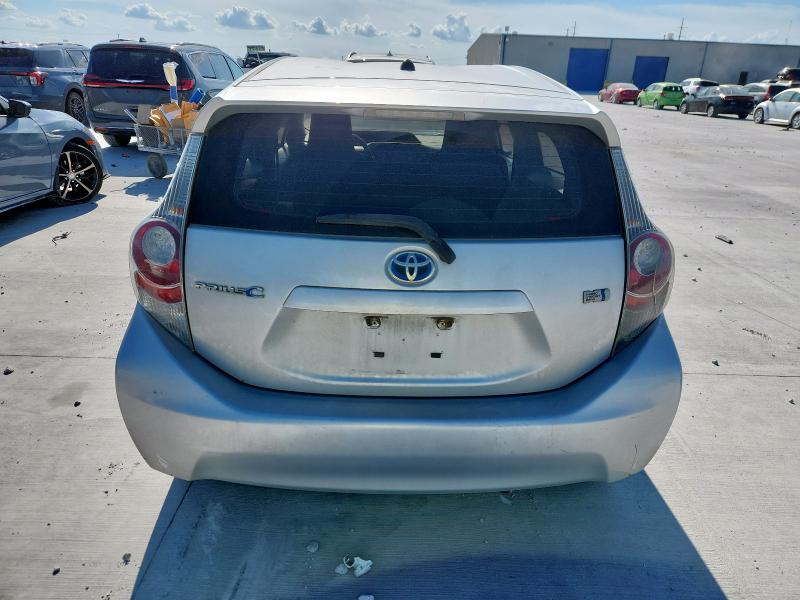 JTDKDTB33C1010316 - 2012 TOYOTA PRIUS C ვერცხლისფერი ფოტო 6