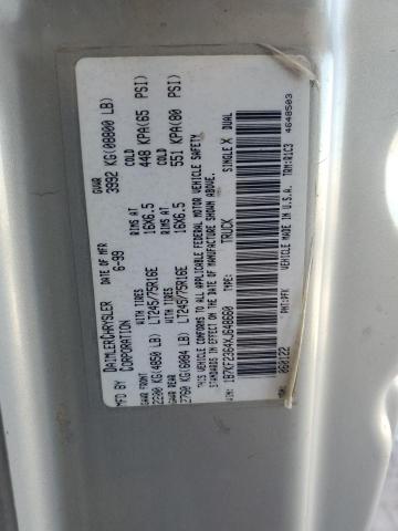 1B7KF2364XJ648660 - 1999 DODGE RAM 2500 SILVER photo 12