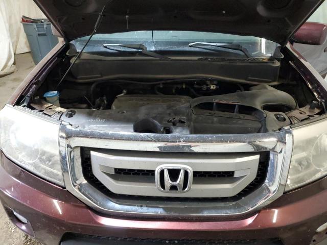 5FNYF4H57AB005529 - 2010 HONDA PILOT EXL 勃艮第红 照片 12