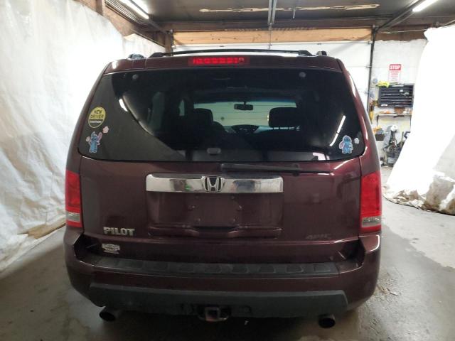 5FNYF4H57AB005529 - 2010 HONDA PILOT EXL 勃艮第红 照片 6