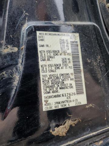 5N1BR1NB8BC617626 - 2011 NISSAN PATHFINDER LE Qara foto 14