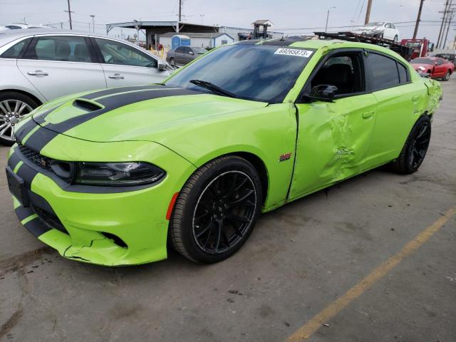 2C3CDXGJ8KH621983 - 2019 DODGE CHARGER SCAT PACK GREEN photo 1