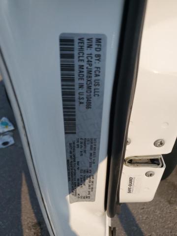 1C4PJMBX5MD104866 - 2021 JEEP CHEROKEE TRAILHAWK WHITE photo 13