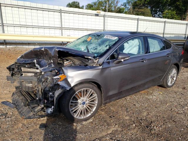 3FA6P0HD4ER371608 - 2014 FORD FUSION SE GRAY photo 1