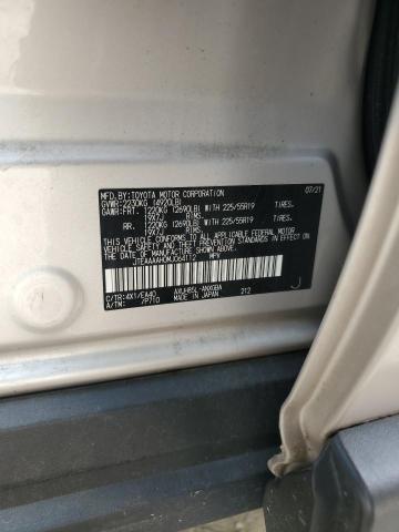 JTEAAAAH0MJ064112 - 2021 TOYOTA VENZA LE SILVER photo 12