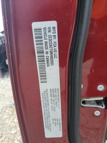 2C3CDXCT9MH652833 - 2021 DODGE CHARGER R/T BURGUNDY photo 13