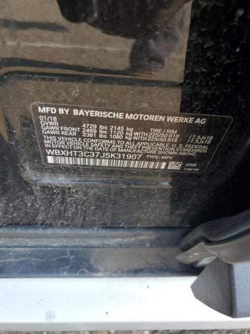 WBXHT3C37J5K31907 - 2018 BMW X1 XDRIVE28I BLACK photo 13