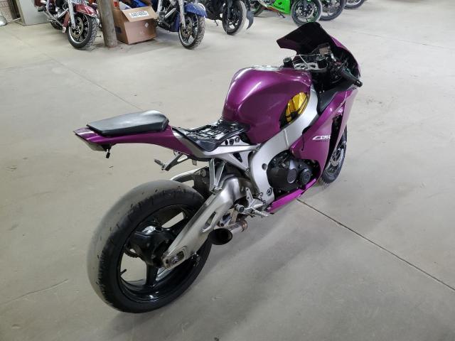 JH2SC5912BK300078 - 2011 HONDA CBR1000 RR PURPLE photo 4