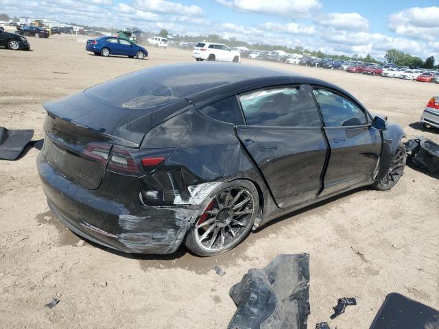 5YJ3E1EC5NF127004 - 2022 TESLA MODEL 3 BLACK photo 3