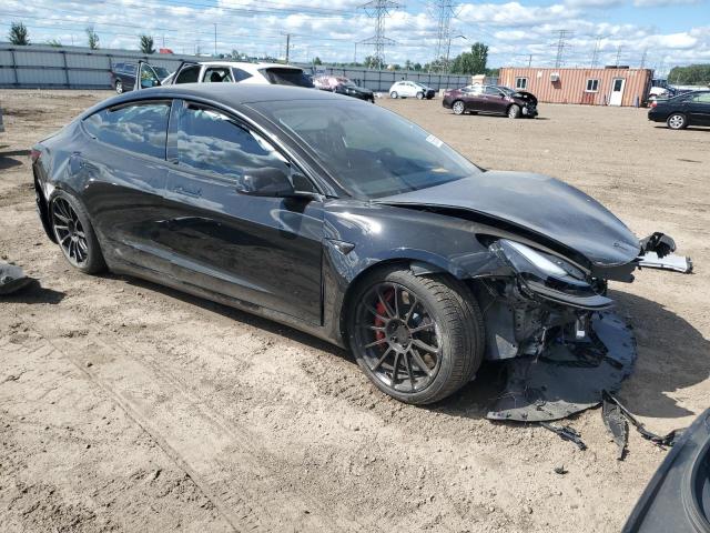 5YJ3E1EC5NF127004 - 2022 TESLA MODEL 3 BLACK photo 4