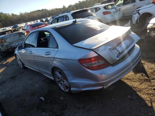 WDDGF5GBXAR114625 - 2010 MERCEDES-BENZ C 350 SILVER photo 2