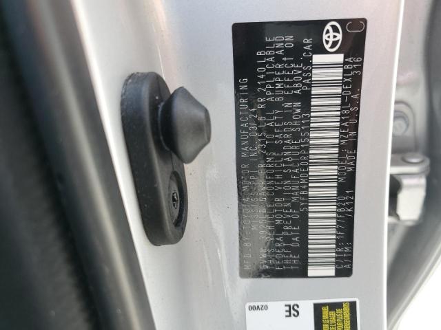 5YFB4MDE0RP155113 - 2024 TOYOTA COROLLA LE SILVER photo 13