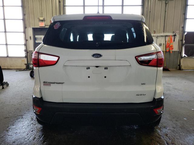 MAJ6S3GL0KC265546 - 2019 FORD ECOSPORT SE WHITE photo 6