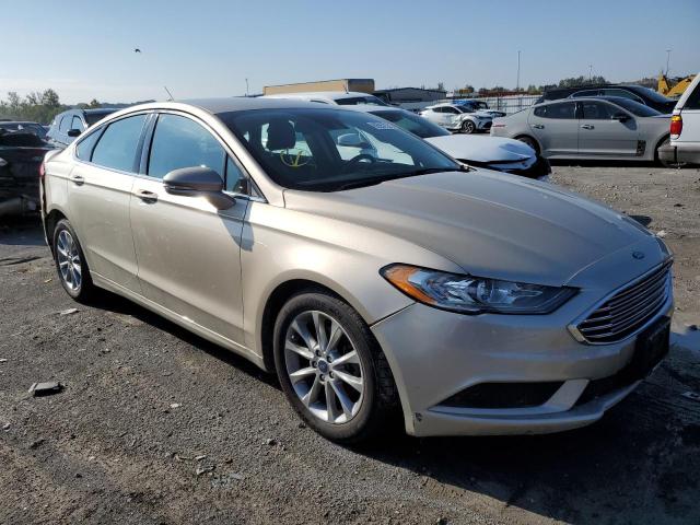 3FA6P0H72HR236691 - 2017 FORD FUSION SE CREAM photo 4