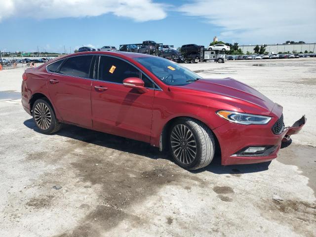 3FA6P0K99HR158873 - 2017 FORD FUSION TITANIUM RED photo 4