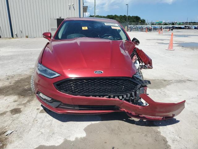 3FA6P0K99HR158873 - 2017 FORD FUSION TITANIUM RED photo 5