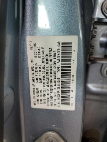 1HGCP2F42BA102851 - 2011 HONDA ACCORD LXP BLUE photo 12